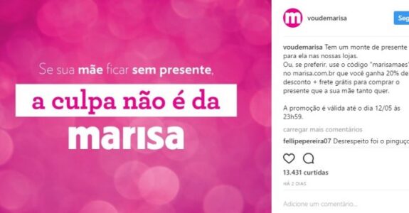 Conar absolve Marisa de post sobre ex-primeira dama