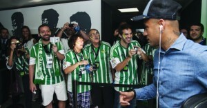 Bastidores do jogo entre Betis e Barcelona
