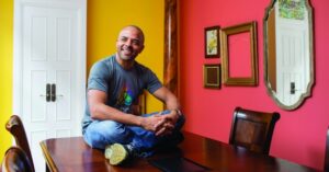 Jonathan Mildenhall, CMO - Airbnb. Photographed at the Airbnb Sydney offices. 26/2/2016 Photo credit - James Horan for Airbnb.