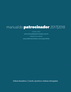 Capa do Manual do Patrocinador 2017/2018 (foto: divulgação)