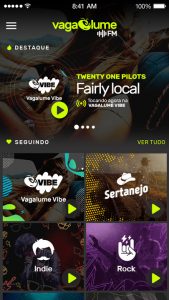 Vagalume.fm home