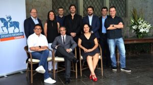 HR5398 SÃO PAULO/SP 26/10/2016 PREMIO DESAFIO ESTADÃO CANNES - Lançamento do 3ª edição do Prêmio Desafio Estadão Cannes, na Sociedade Hópica Paulista, na zona sul de São Paulo. Na foto parte do grupo de jurados com o Flávio Pestana, Diretor Executivo Comercial do Estadão (ultimo da esquerda em pé) e Ricardo Grinbaum, Editor do Estadão (segundo da direita em pé). FOTO: HÉLVIO ROMERO/ESTADÃO