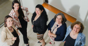 Maria Priscila Alves Nabozni, Silvia Gandolfo, Laura Vasquez, Marcia Leite e Gisele Gomes (foto: divulgação)