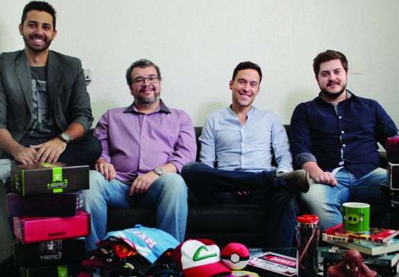Diogo Santos, Thierre Penteado, Cyrille Reboul (CEO da Webedia) e Raul Calhelha.
