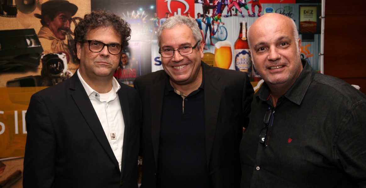Glaucio Binder, Gui Pacheco ( Fenapro) e Marcelo Goroditcht ( Dir Geral, X Tudo)