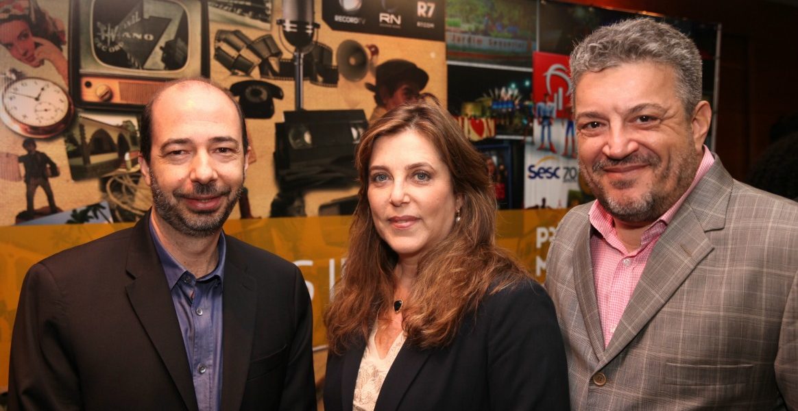 Andre Marine ( Rio Eventos), Andreia Repsold ( Lide) e Cezar Blotta ( diretor, Lide)