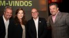 Tomas Naves ( Record), Andreia Repsold ( Lide), Orlando Diniz e Cesar Blotta