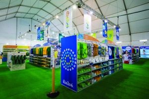 RIO DE JANEIRO, BRAZIL - JUNE 30: General view of the Rio 2016 Megastore at Copacabana beach on June 30, 2016 in Rio de Janeiro, Brazil. (Photo by Buda Mendes/Getty Images)