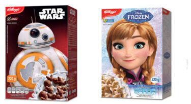 Kellogg’s lança cereais inspirados em Star Wars e Frozen