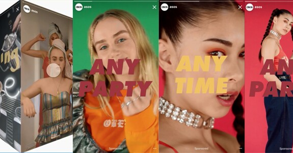 Cenas de campanha da Asos para o Stories (Crédito: Reprodução)