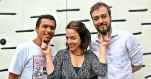 Gui Jesus Toledo, Lelê Terpins e Arthur Decloedt }(foto: divulgação)