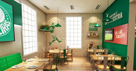 Cantina Palestra, do Palmeiras. Foto: Reprodução
