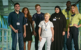 Filipe Miacci, analista comercial do Posto Carrefour (Diversidade/PCD); Célia Santos, coordenadora de SAC (Diversidade/Negra); Renato Oliveira, estagiário do Carrefour.com (Diversidade/Estética); Maria Ana Ferreira, auxiliar da padaria Carrefour (Diversidade/ Idade); Renata Nached Serhal, coordenadora regional da Drogaria Carrefour  (Diversidade/Religiosa - mulçulmana); Louis Georginior, auxiliar de bazar do Carrefour (Diversidade/Refugiado - Haiti); Luana Azevedo, frente de caixa do Carrefour (Diversidade/Sexual) (crédito: divulgação)
