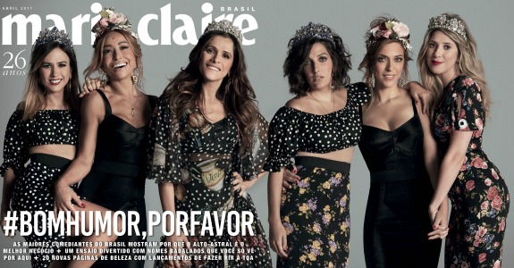 Capa da edição de aniversário da revista Marie Claire (Crédito: Bob Wolfenson)