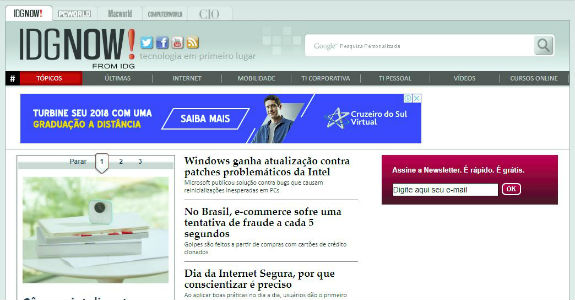 Marcas da IDG são licenciadas pela IT Mídia