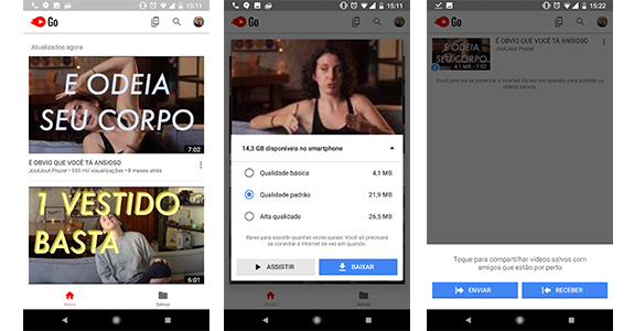 YouTube lança aplicativo para assistir vídeos offline