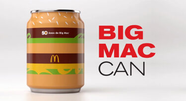 Lata da Coca-Cola homenageia os 50 anos do Big Mac