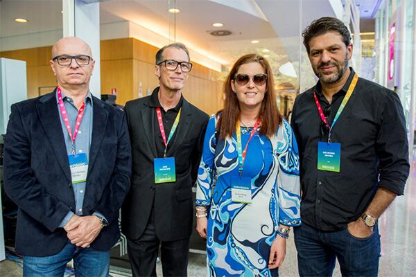 Mario D'Andrea (Dentsu Brasil), José Eustachio (Talent Marcel), Danielle Bibas (Avon) e Guilherme Jahara (Fbiz) - Crédito: Ramón Vasconcellos/Divulgação