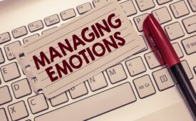Conceptual hand writing showing Managing Emotions. Business photo showcasing Controlling feelings in oneself Maintain composure.