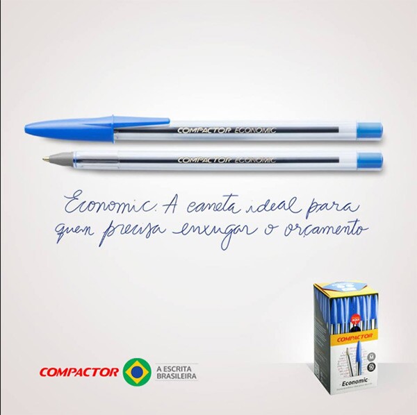 Utilizada por Bolsonaro, caneta Compactor aproveita 