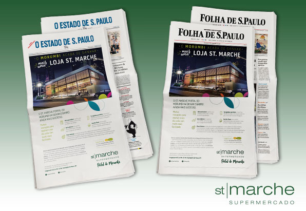 Inauguração de loja ganha espaço nas capas dos principais jornais da cidade, pela Átomo.