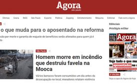 Novo site do jornal Agora São Paulo (Crédito: Reprodução)