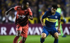Athletico Paranaense contra Boca Juniors em partida da Libertadores deste ano, transmita pela Fox Sports (Crédito: Marcelo Endelli/ Getty Images)
