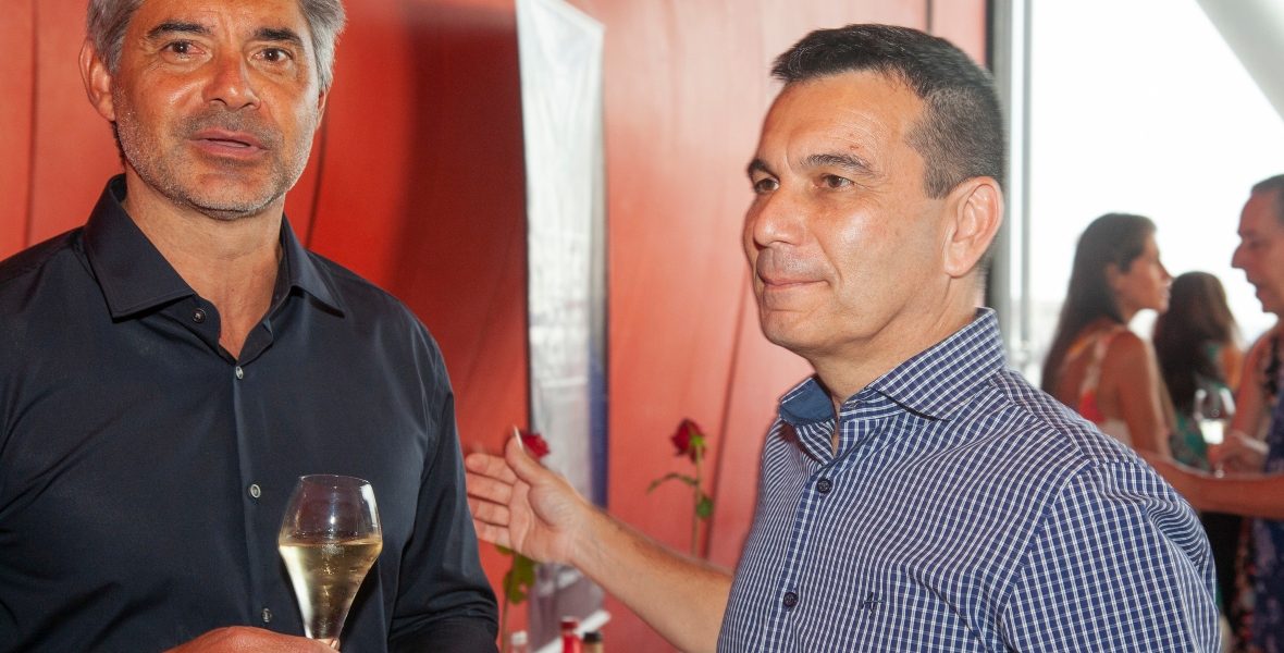 Heitor Pontes (JCDECAUX) e Paulo Camossa Jr. (GMSP)