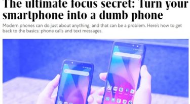 Transforme seu smartphone num telefone burro. Isso é inteligente?