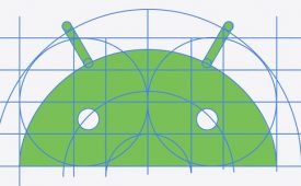 Formato das letras e do robô símbolo da marca também foram alterados (Crédito: Divulgação/Android)