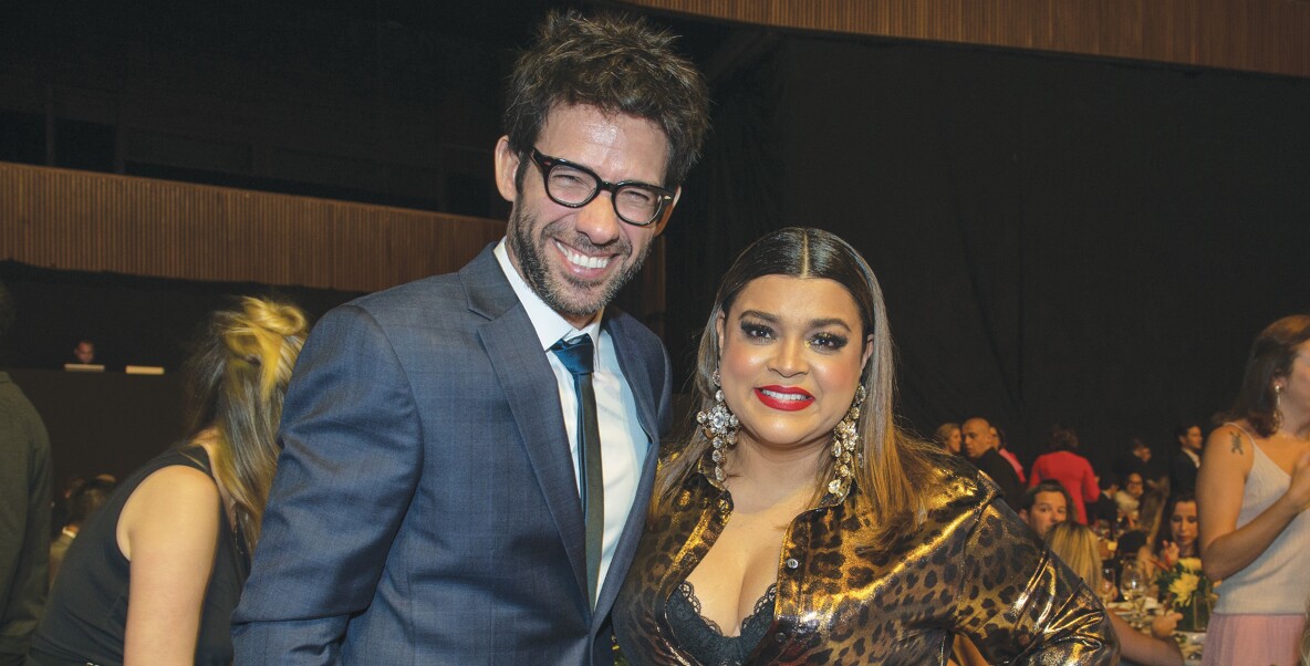 Fernando Luna (Globo) e Preta Gil (Mynd)