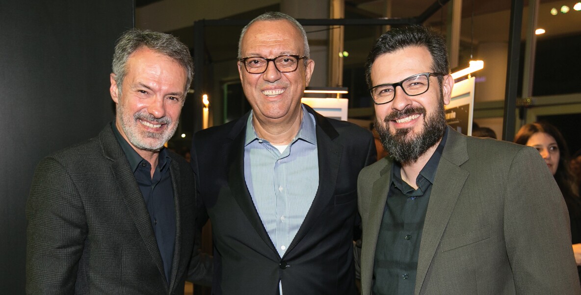 Ricardo Waddington (Globo), Carlos Henrique Nascimento (TV Cultura) e Marcos Cabrera (Globo)