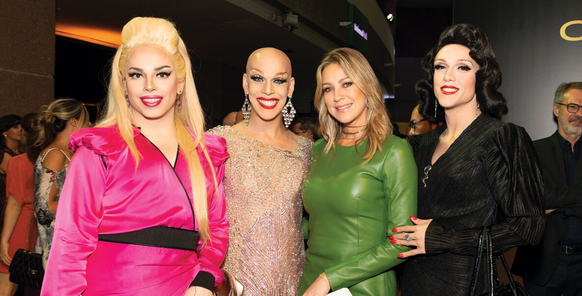 Penelopy Jean, Ikaro Kadoshi, Luana Piovani e Rita Von Hunty (E! Entertainment)