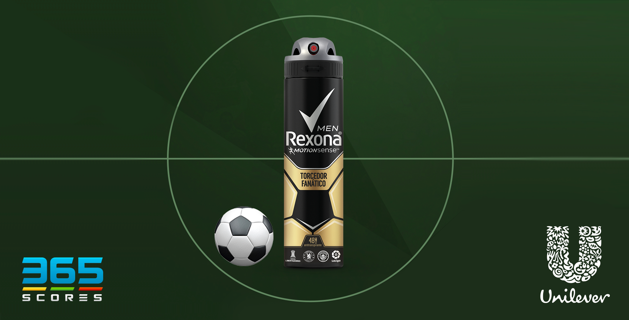 Ação da 365Scores gera resultados na Libertadores para Rexona