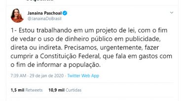 Abap responde deputada que quer restringir publicidade