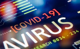 Coronavirus (COVID-19) Outbreak Laboratory Research & Quality Control on a high technology equipment.