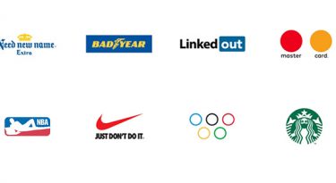 Novos logos para Nike, Mastercard e LinkedIn