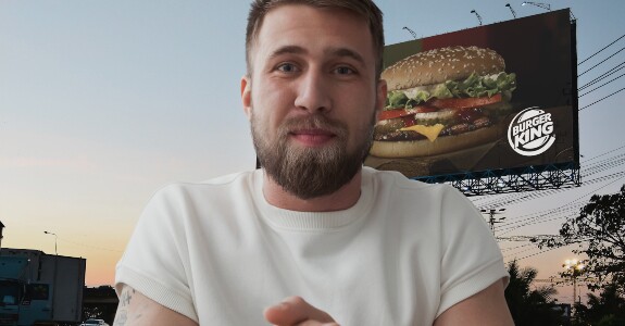 Burger King transforma clientes em mídia out-of-home