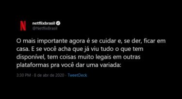 Netflix se une às concorrentes no Twitter