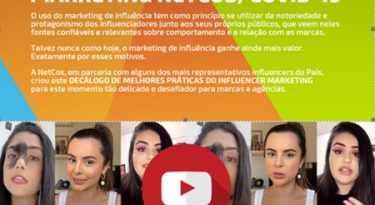 NetCos mobiliza influencers para promover melhores práticas de marketing durante pandemia