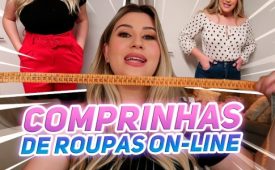 Nos vídeos, criadoras tiram suas medidas e provam as peças da C&A (Crédito: Reprodução/Niina Secrets)