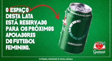 Guaraná Antarctica: marcas que apoiam futebol feminino na lata