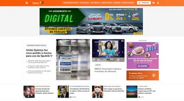 Portal Terra renova layout após sete anos