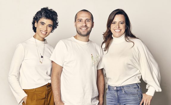 Luana Pontes, Fernando Mello e Fabricia Navarro, fundadores da Frat Digital.