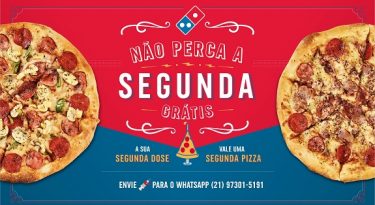 Domino’s dá pizza para quem tomou 2ª dose da vacina