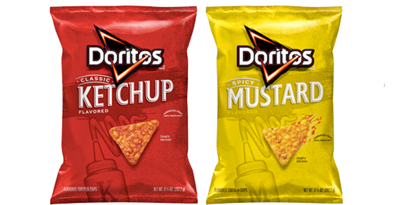 Ketchup e Mostarda: Doritos testa novos sabores nos EUA
