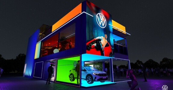 Casa Volkswagen, localizada próxima à Cidade do Rock, servirá como um ponto de encontro para todos os convidados da marca e ações com a imprensa