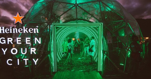 Espaço da Heineken no festival faz parte de seu compromisso firmado por meio da plataforma Heineken Green Your City