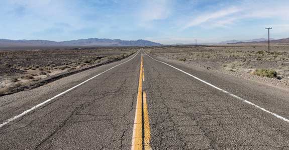 Quando a estrada não dobra de tamanho