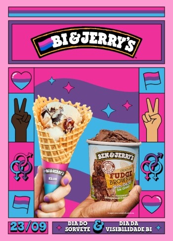 Ben&jery's vira Bi&Jerry's no Dia da Visibilidade Bissexual